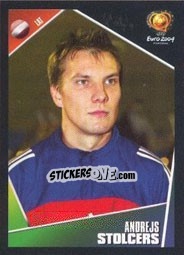 Cromo Andrejs Stolcers - UEFA Euro Portugal 2004 - Panini