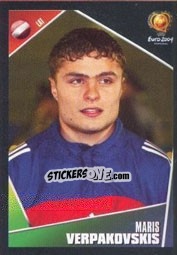 Sticker Maris Verpakovskis - UEFA Euro Portugal 2004 - Panini