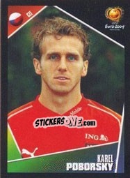 Sticker Karel Poborsky - UEFA Euro Portugal 2004 - Panini