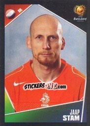 Sticker Jaap Stam - UEFA Euro Portugal 2004 n. 321 - Panini