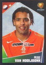 Cromo Pierre van Hooijdonk - UEFA Euro Portugal 2004 - Panini