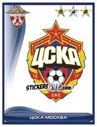 Sticker Эмблема ЦСКА - Russian Football Premier League 2009 n. 26 - Sportssticker