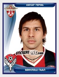 Sticker Миклош Гаал / Miklós Gaál - Russian Football Premier League 2009 - Sportssticker