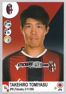 Figurina Takehiro Tomiyasu - Calciatori 2020-2021 - Panini