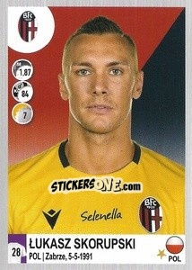 Sticker Lukasz Skorupski - Calciatori 2020-2021 n. 90 - Panini
