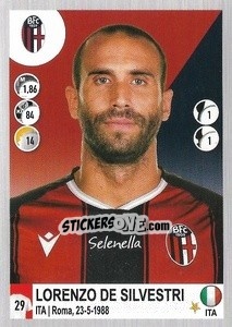 Figurina Lorenzo De Silvestri - Calciatori 2020-2021 - Panini