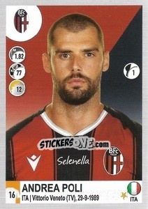 Cromo Andrea Poli - Calciatori 2020-2021 - Panini