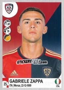 Figurina Gabriele Zappa - Calciatori 2020-2021 - Panini