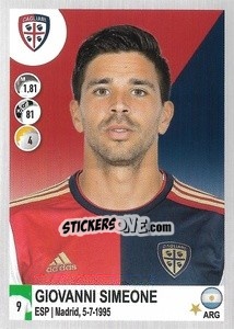 Sticker Giovanni Simeone - Calciatori 2020-2021 - Panini