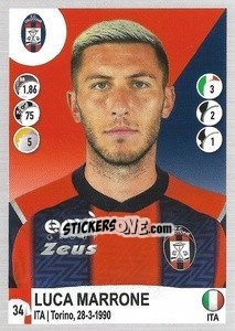 Sticker Luca Marrone - Calciatori 2020-2021 - Panini