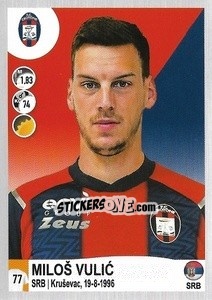 Sticker Miloš Vulic - Calciatori 2020-2021 - Panini