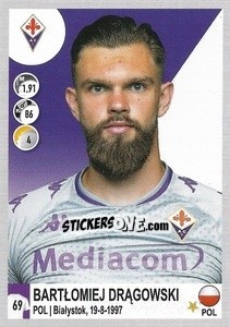 Figurina Bartłomiej Drągowski - Calciatori 2020-2021 - Panini