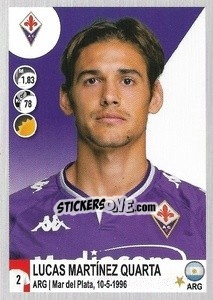 Cromo Lucas Martínez Quarta - Calciatori 2020-2021 - Panini