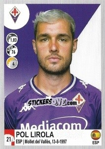 Sticker Pol Lirola - Calciatori 2020-2021 - Panini