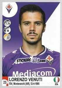 Figurina Lorenzo Venuti - Calciatori 2020-2021 - Panini