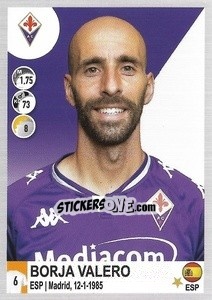 Sticker Borja Valero - Calciatori 2020-2021 - Panini