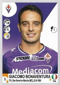 Cromo Giacomo Bonaventura - Calciatori 2020-2021 - Panini