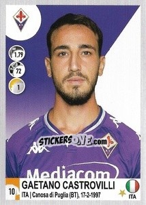 Cromo Gaetano Castrovilli - Calciatori 2020-2021 - Panini