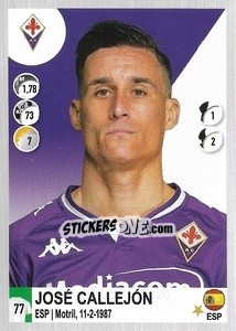 Figurina José María Callejón - Calciatori 2020-2021 - Panini