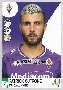 Figurina Patrick Cutrone - Calciatori 2020-2021 - Panini