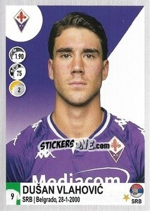 Figurina Dušan Vlahovic - Calciatori 2020-2021 - Panini