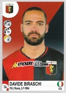 Sticker Davide Biraschi - Calciatori 2020-2021 - Panini