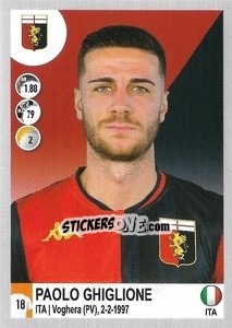 Sticker Paolo Ghiglione - Calciatori 2020-2021 - Panini