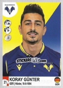 Figurina Koray Günter - Calciatori 2020-2021 - Panini