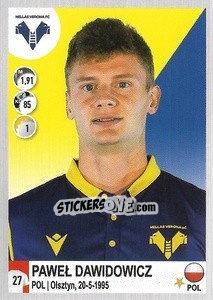 Sticker Paweł Dawidowicz - Calciatori 2020-2021 - Panini