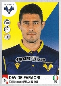 Sticker Davide Faraoni - Calciatori 2020-2021 - Panini