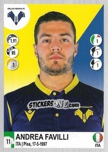 Figurina Andrea Favilli - Calciatori 2020-2021 - Panini