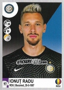 Cromo Ionuț Radu - Calciatori 2020-2021 - Panini