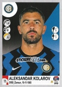 Cromo Aleksandar Kolarov - Calciatori 2020-2021 - Panini