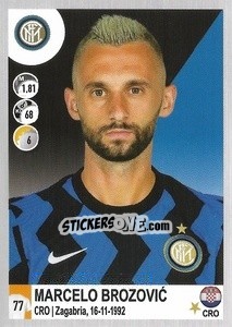 Sticker Marcelo Brozovic - Calciatori 2020-2021 n. 255 - Panini