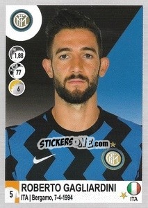 Figurina Roberto Gagliardini - Calciatori 2020-2021 - Panini