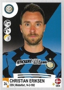 Sticker Christian Eriksen - Calciatori 2020-2021 n. 260 - Panini