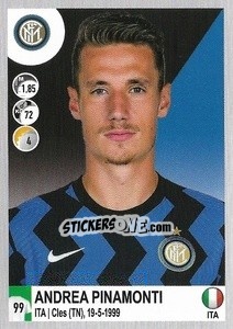 Sticker Andrea Pinamonti - Calciatori 2020-2021 - Panini