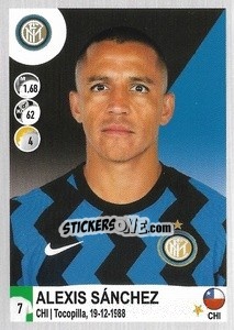 Sticker Alexis Sánchez - Calciatori 2020-2021 n. 263 - Panini