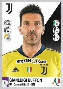 Sticker Gianluigi Buffon - Calciatori 2020-2021 n. 271 - Panini