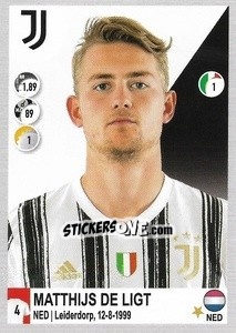 Sticker Matthijs de Ligt - Calciatori 2020-2021 n. 275 - Panini