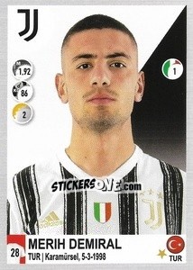 Cromo Merih Demiral - Calciatori 2020-2021 - Panini