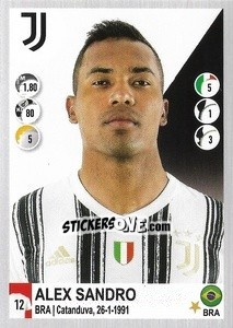 Sticker Alex Sandro - Calciatori 2020-2021 n. 277 - Panini