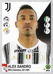 Sticker Alex Sandro - Calciatori 2020-2021 - Panini