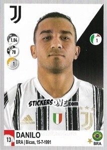Sticker Danilo - Calciatori 2020-2021 n. 278 - Panini