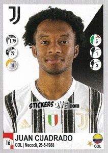 Sticker Juan Cuadrado - Calciatori 2020-2021 n. 279 - Panini