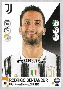 Cromo Rodrigo Bentancur - Calciatori 2020-2021 - Panini