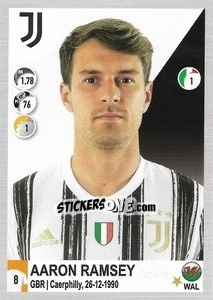 Sticker Aaron Ramsey - Calciatori 2020-2021 n. 285 - Panini