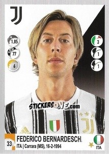 Figurina Federico Bernardeschi - Calciatori 2020-2021 - Panini