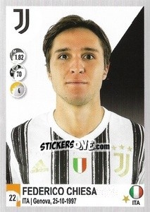 Sticker Federico Chiesa - Calciatori 2020-2021 n. 288 - Panini