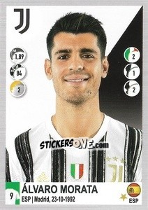 Sticker Álvaro Morata - Calciatori 2020-2021 n. 291 - Panini